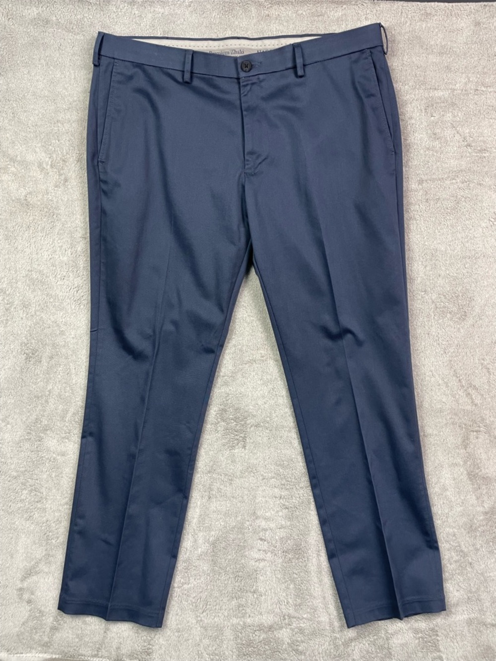 Haggar Iron Free Premium Khaki Pants‎ Blue 38x29 Straight Fit